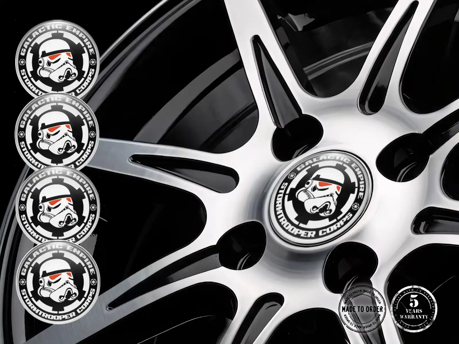 Design Adesivo Ruota Badge Silicone Personalizzato